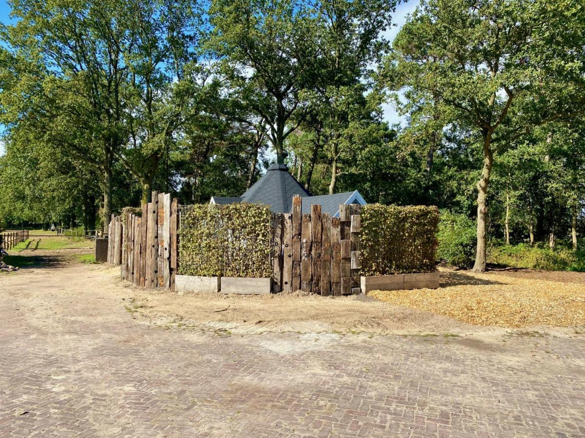 Luxe Finse Kota Met Jacuzzi En Saunabarrel De Zandhoef 埃尔瑟尔 外观 照片